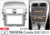 Рамка Toyota Corolla c 2007 для MFB дисплея 9" с воздуховодами CARAV 22-1276