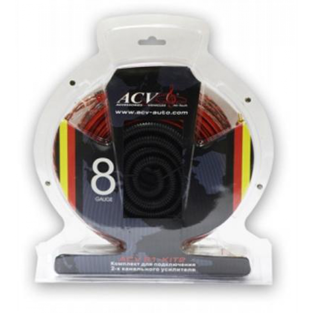 Кабельный набор ACV 21-KIT2-8 (8GA, 2 канала)