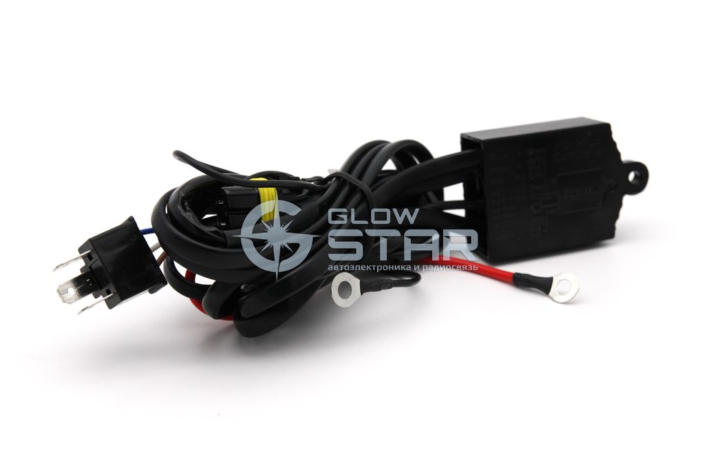 Проводка H4 WaterProof герметичная 12v для билинз (коса+реле)