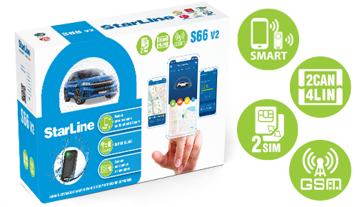 Автосигнализация StarLine A63 V2 2CAN+2LIN ECO
