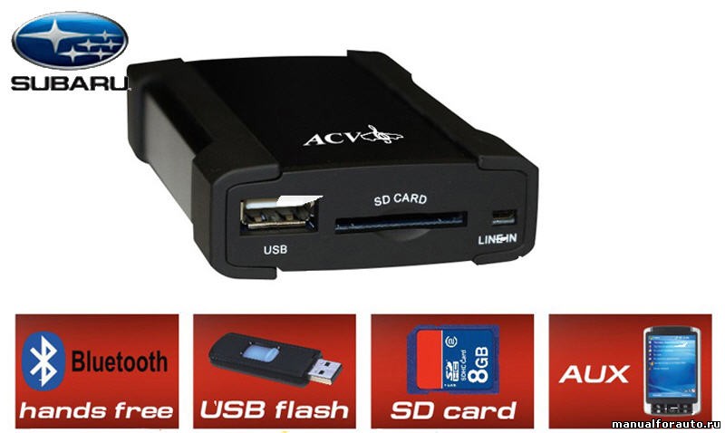 USB адаптер ACV CH46-1014 Subaru c 2006