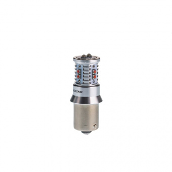 Лампа светодиодная Optima Premium P21W MINI CREE-XBD RED CAN 50W, 12-24V, BA15S, (красная) уценка га