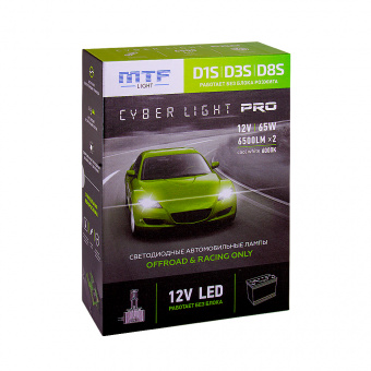 Лампа светодиодная MTF Cyber Light PRO D1/D3/D8S 6000K