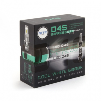 Лампа светодиодная MTF IMPRESS OEM LED D4S 6000K