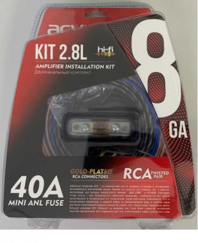 Кабельный набор ACV KIT2.8L (8GA, 2 канала)