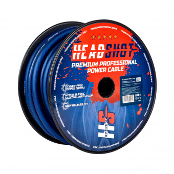 Кабель силовой Kicx HEADSHOT POFC 215B (2 AWG, синий)