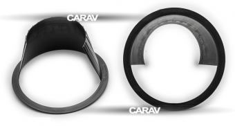 Кольцо установочное D16см (UNIVERSAL, пластик) CARAV 14-042 с козырьком без подиума
