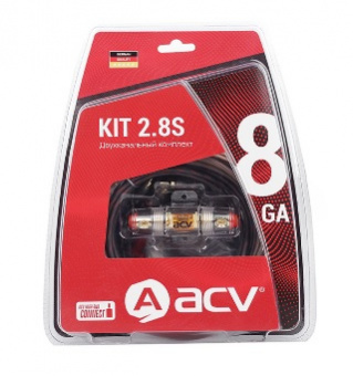 Кабельный набор ACV KIT2.8S (8GA, 2 канала)