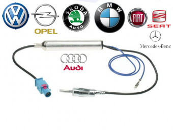 Адаптер антенны Audi/Merc/Skoda/VW прямой с питанием Intro ANT-2