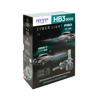 Лампа светодиодная MTF Cyber Light PRO HB3 6000K