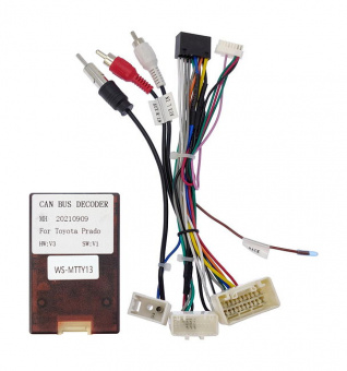 Комплект проводов для установки ANDROID Ksize WS-MTTY13 Toyota 2003-2013 (руль, AMP) НЕ ЗАКАЗЫВАТЬ!