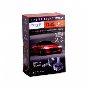 Лампа светодиодная MTF Cyber Light PRO D3S 6000K