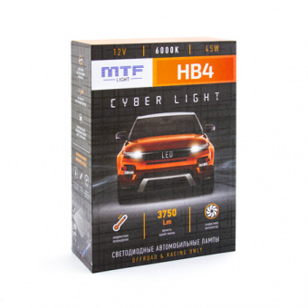 Лампа светодиодная MTF Cyber Light HB4 6000K