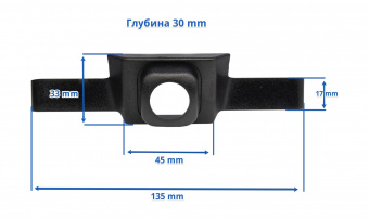 Адаптер для CAM-2F в решетку радиатора Toyota Rav4 2018+ Ksize CAM-FTRAV-3