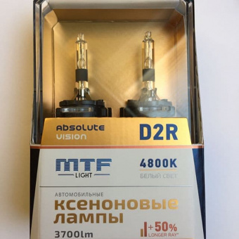 Лампа ксеноновая MTF (D2R, ABSOLUTE VISION +50%, 3800lm, 4800K)