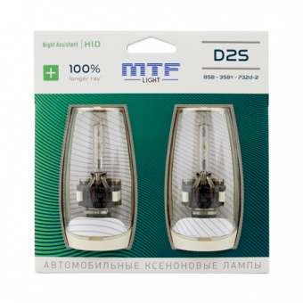 Лампа ксеноновая MTF (D2S, NIGHT ASSISTANT +100%, 3800lm, 4600K, 85В, 35Вт, NABD2S)
