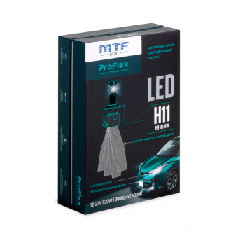 Лампа светодиодная MTF ProFlex H11/8/9/16 6000K